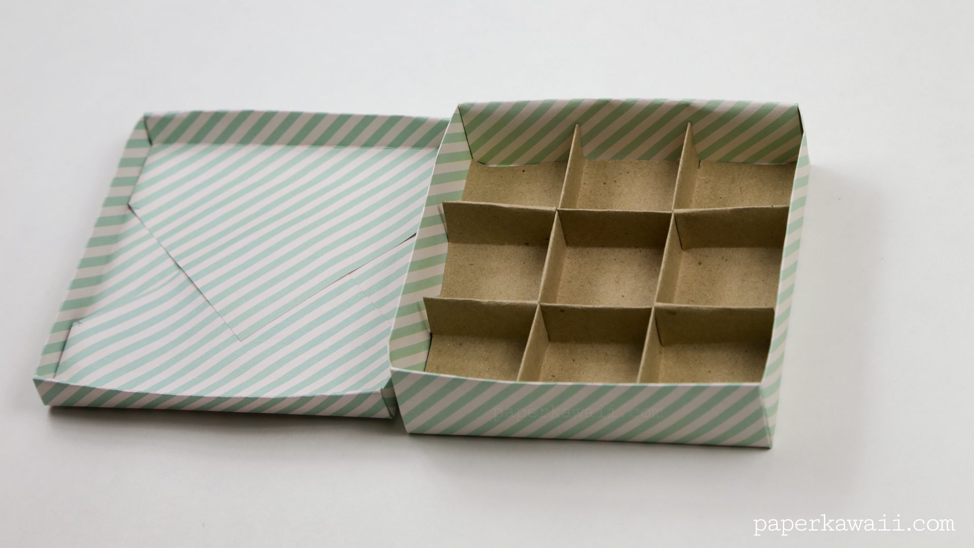 9 Section Origami Box Divider Instructions