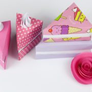 Origami Cake Slice Box Instructions