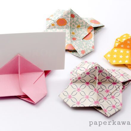 Origami Card Holder Instructions