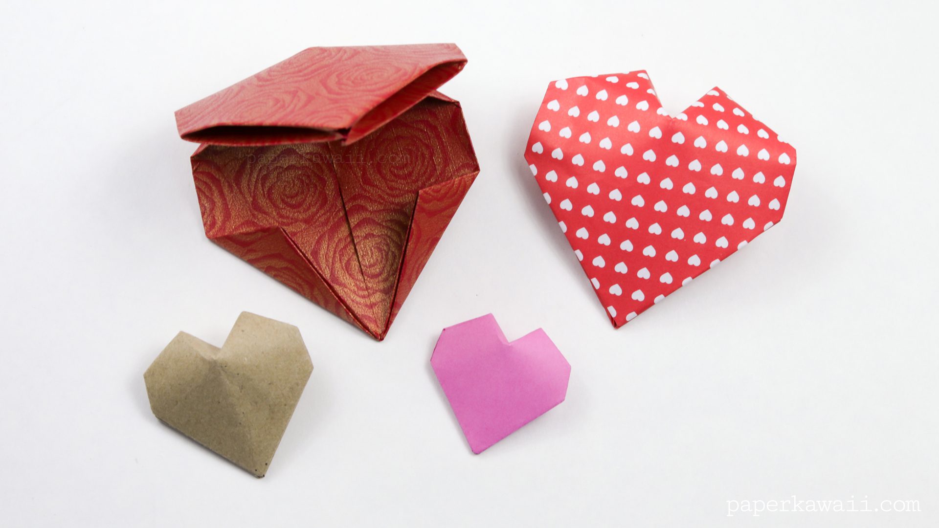 Origami 3D Puffy Heart Instructions