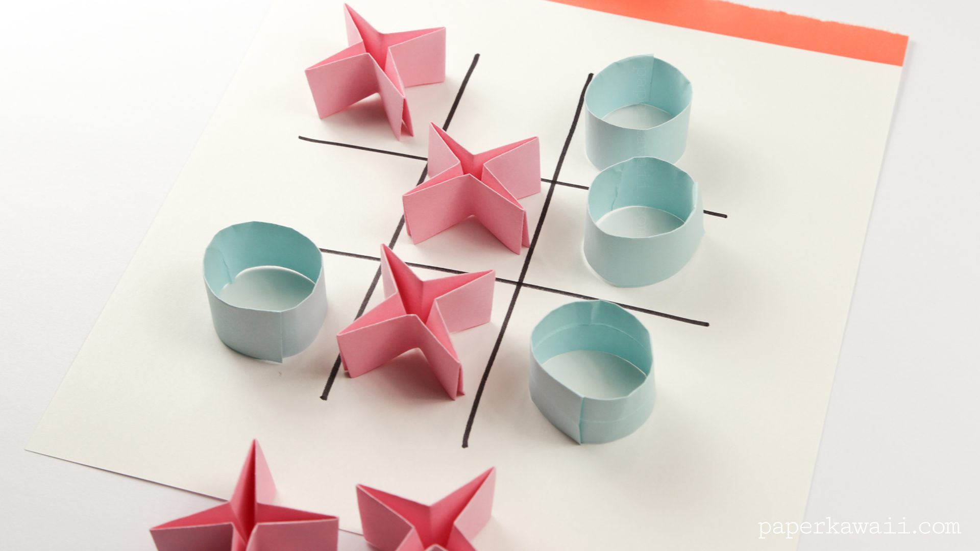 Easy Origami Naughts and Crosses Tutorial