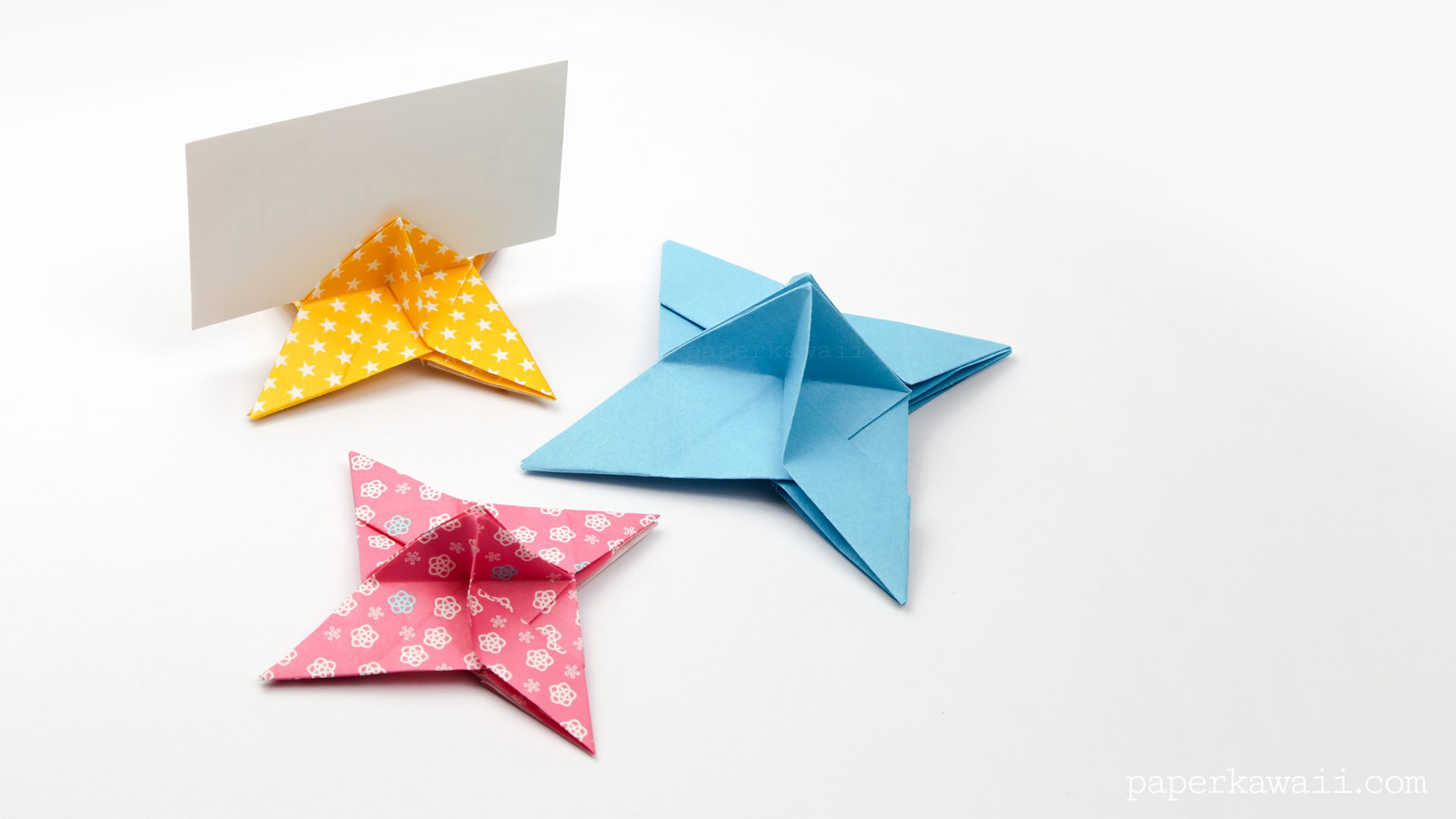 Origami Ninja Star Place Card Holder