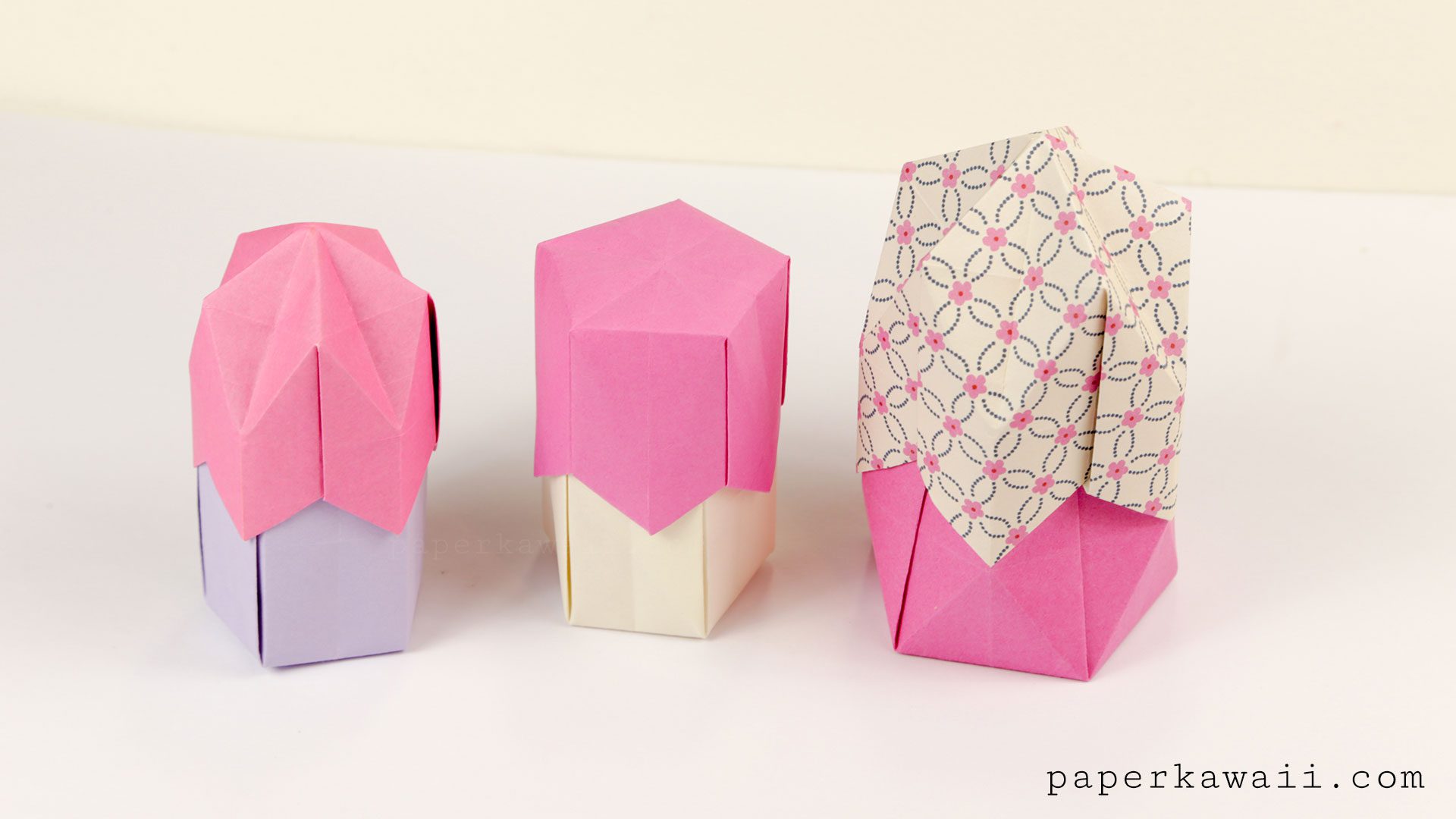 origami pentagonal box variations
