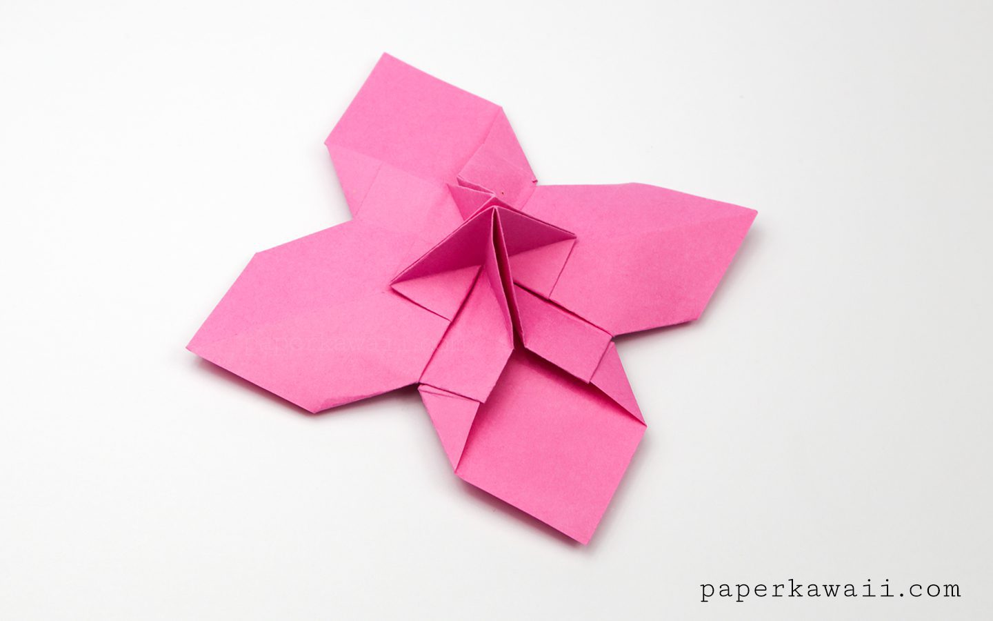 Origami Flower Card Holder Instructions