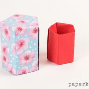 Tall Origami Pot Tutorial - Paperkawaii