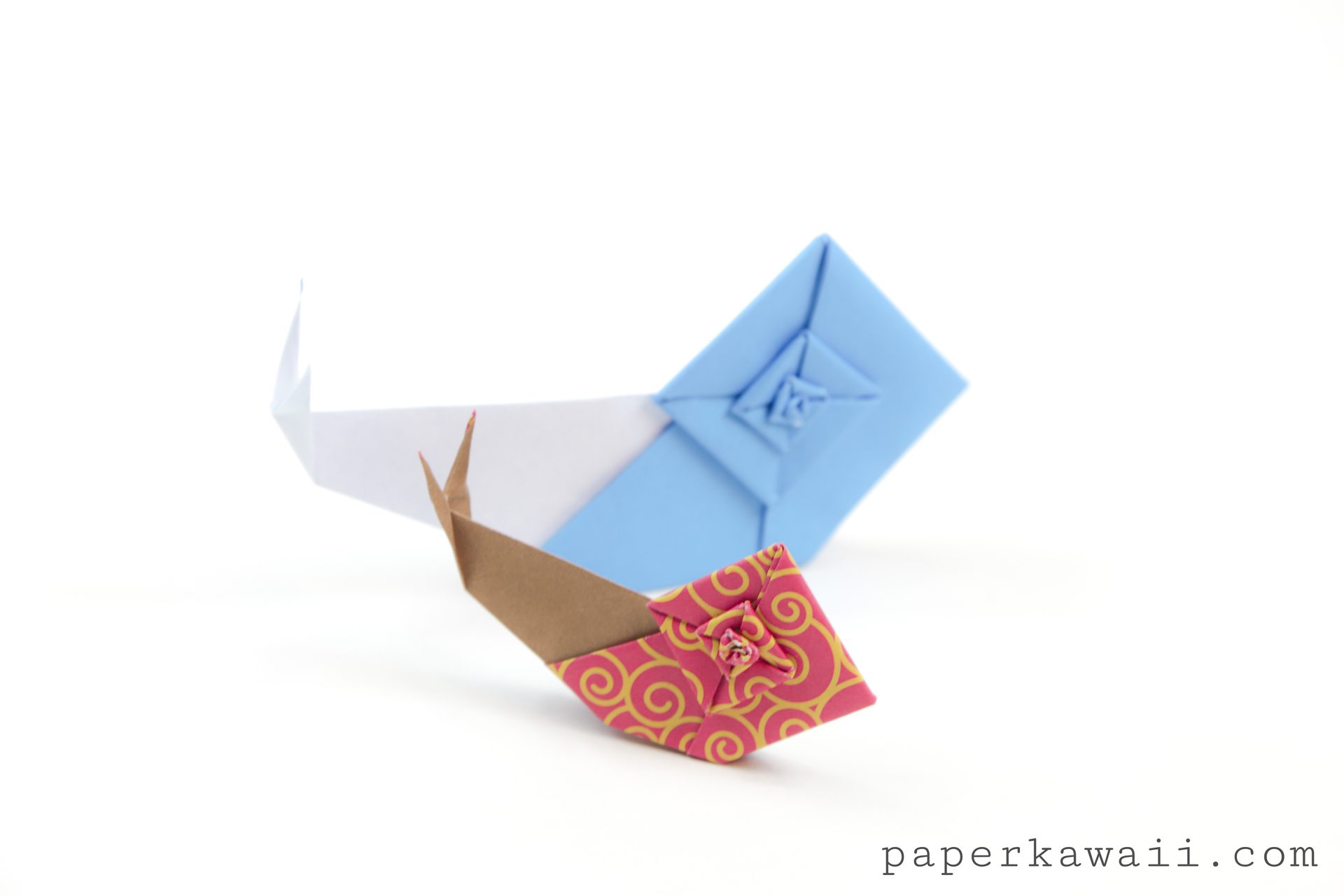 Origami Snail Tutorial Paper Kawaii 01