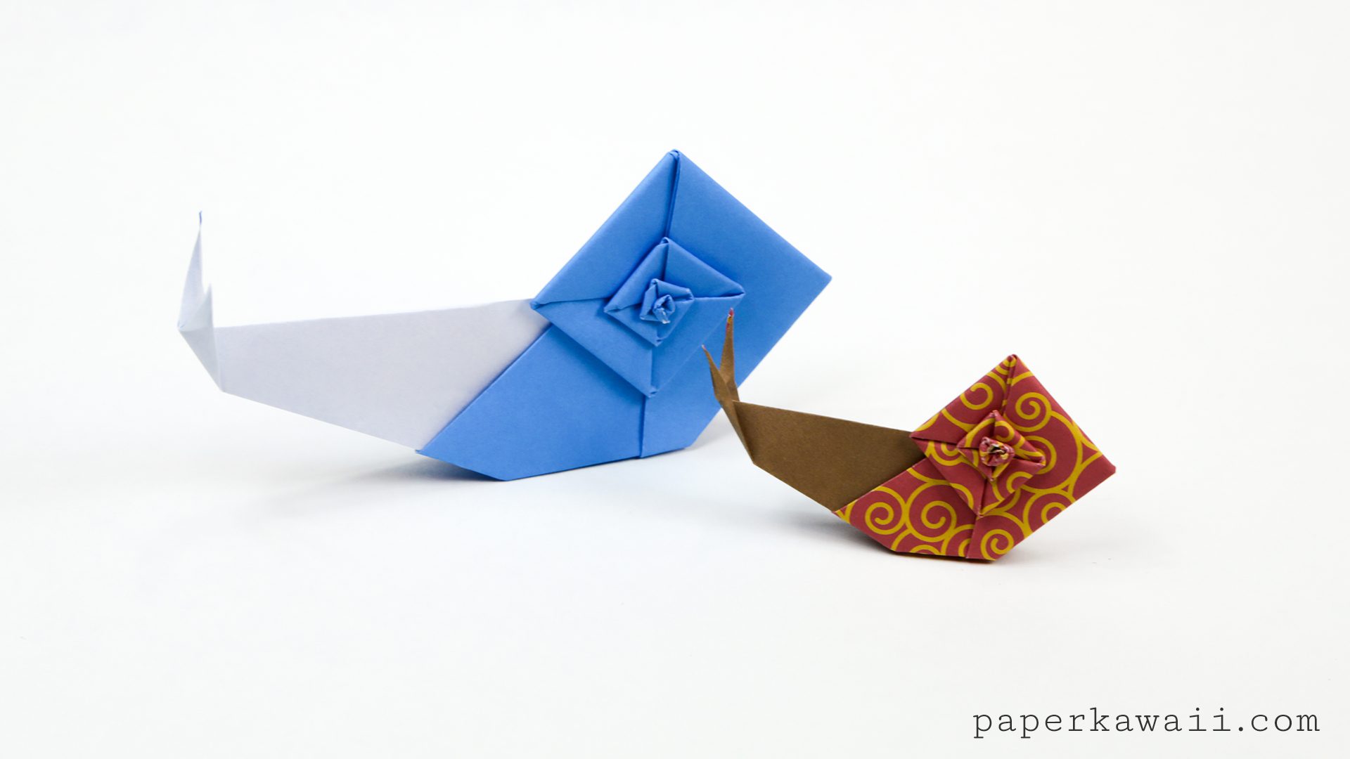Origami Snail Tutorial Paper Kawaii 03