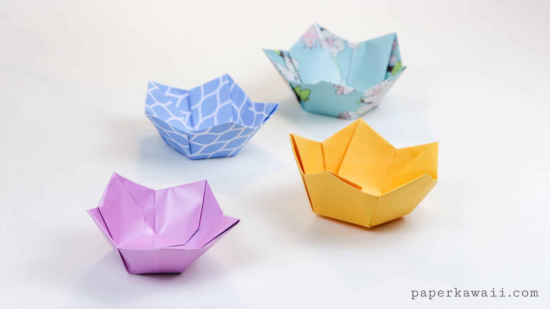 Origami Flower Bowls 01