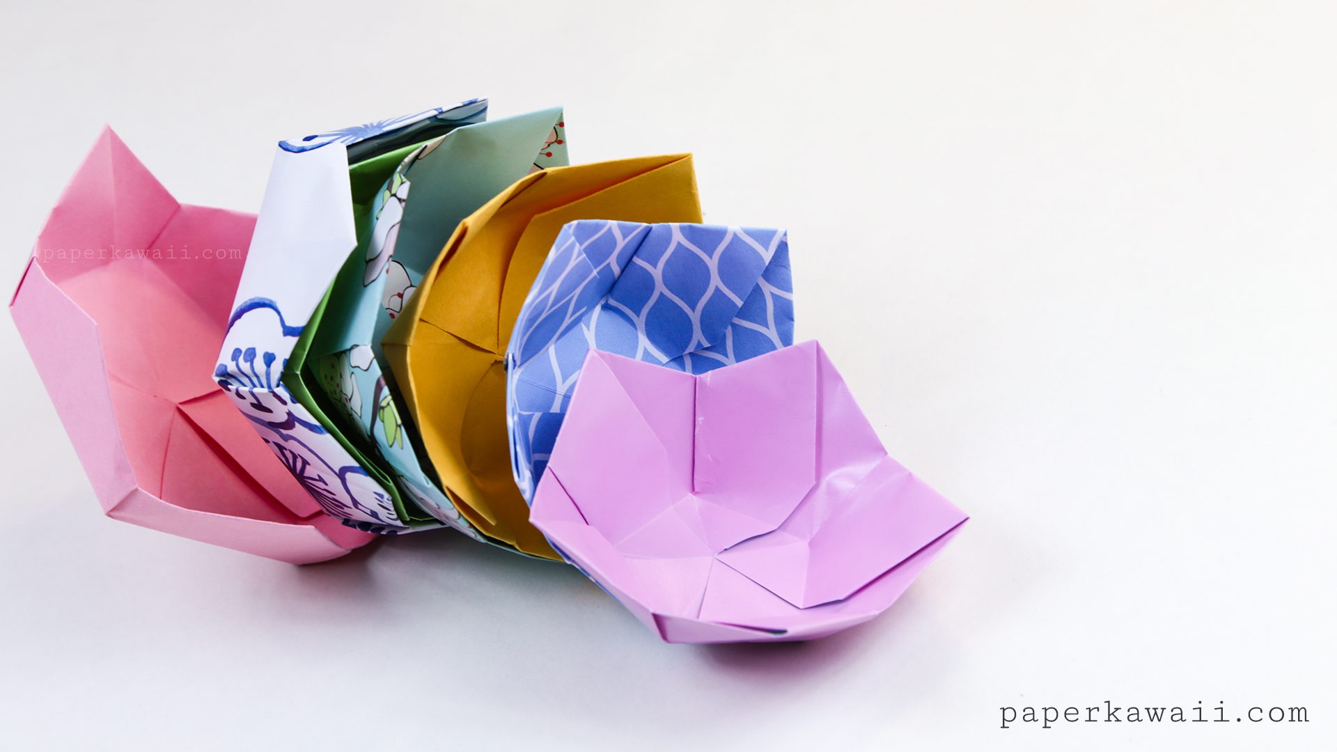 Origami Flower Bowls 02