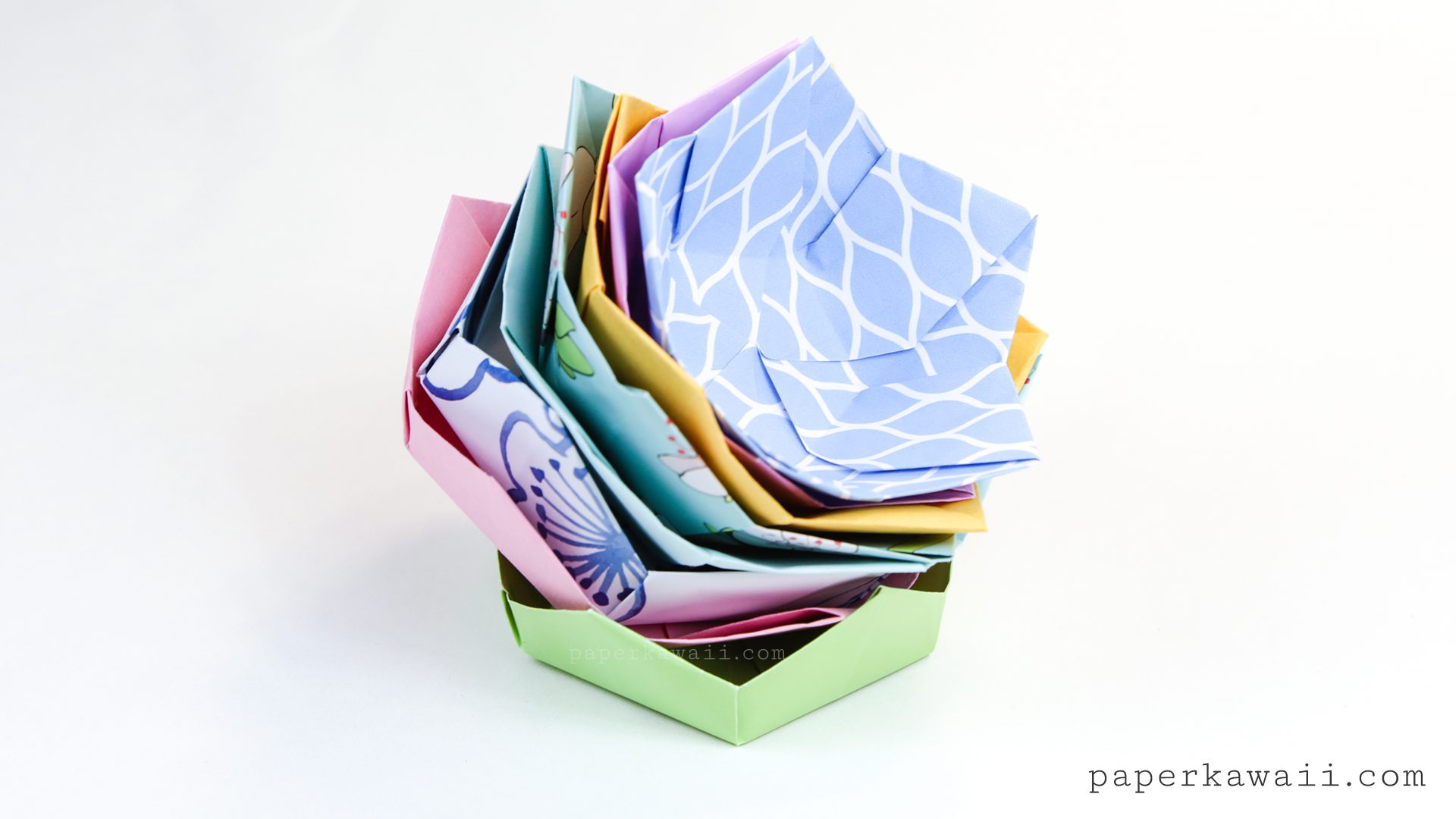 Origami Flower Dishes 01