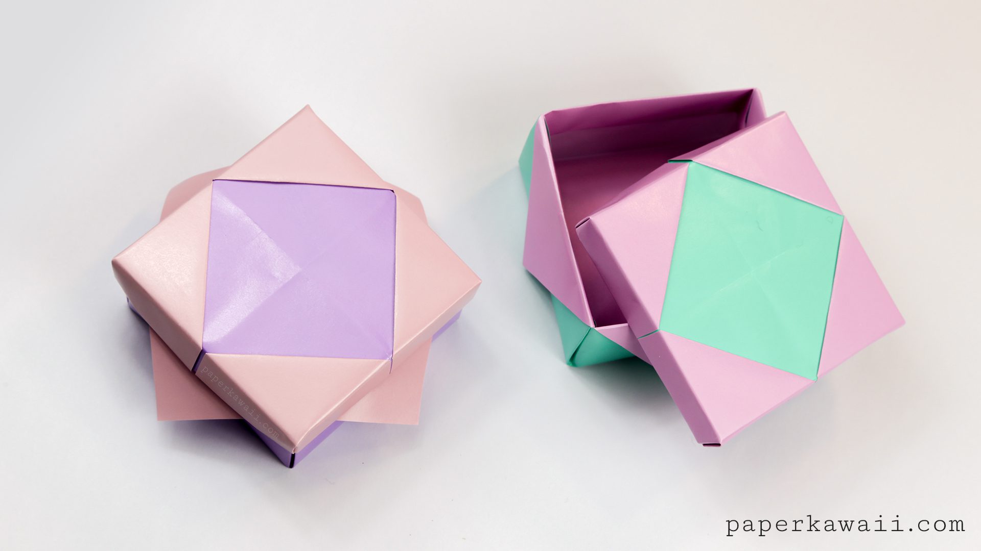 Pretty Origami Frame Lid Tutorial