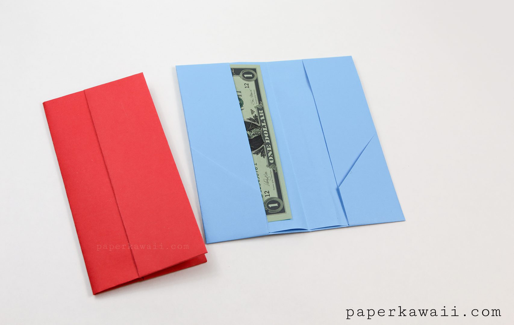 Origami Money Wallet Tutorial 01