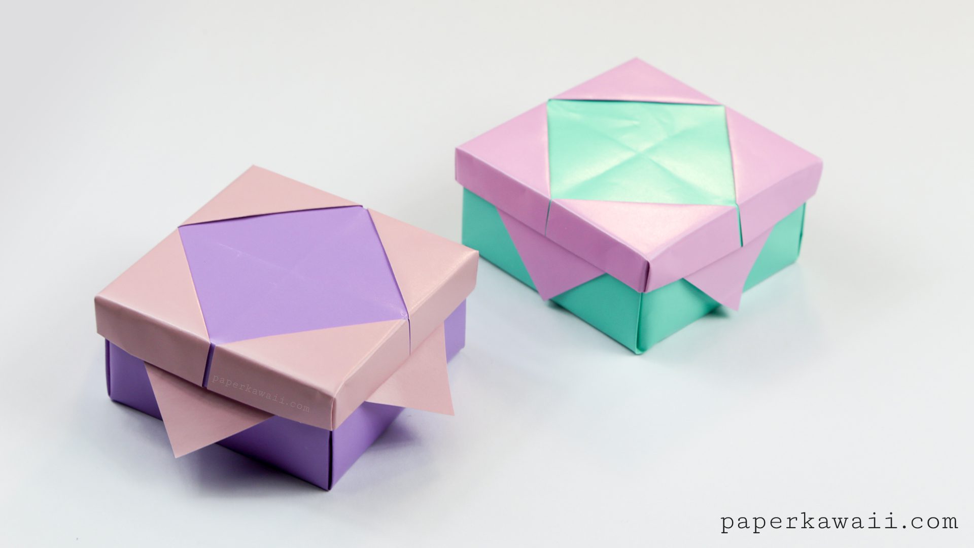 Pretty Origami Frame Lid Tutorial