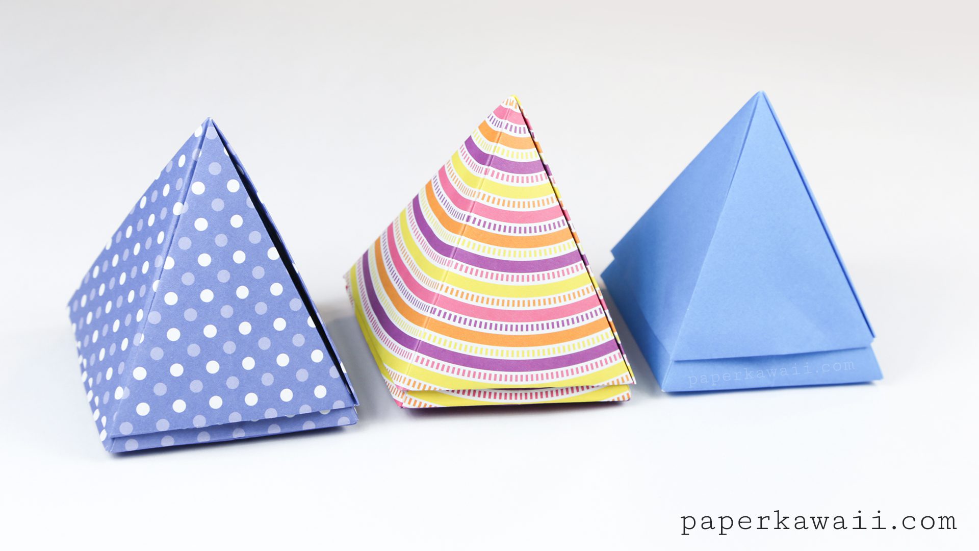 Origami Pyramid Box Tutorial