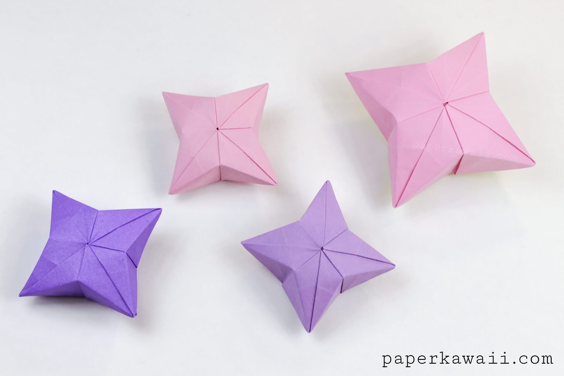 3D Origami Puffy Star Tutorial #oriagmi #diy #star