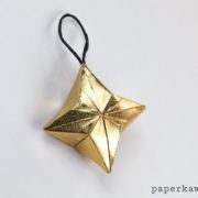 3D Origami Puffy Star Tutorial #oriagmi #diy #star