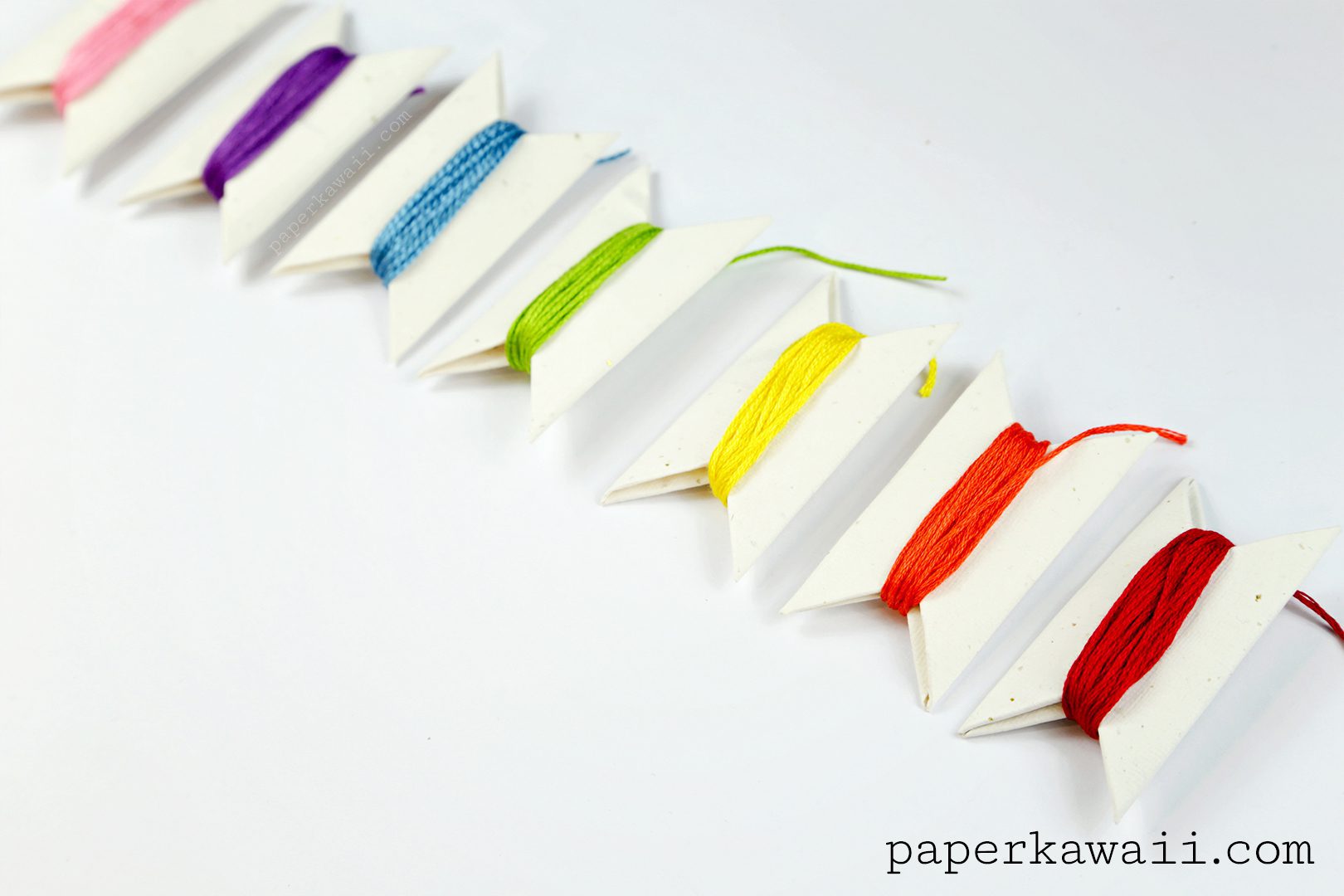 Origami Bobbins to Organise your Threads & Ribbons