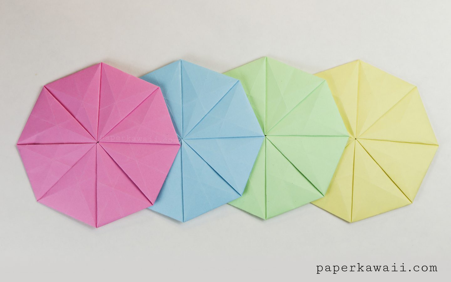Use an Origami Octagonal Tato as a Coaster!