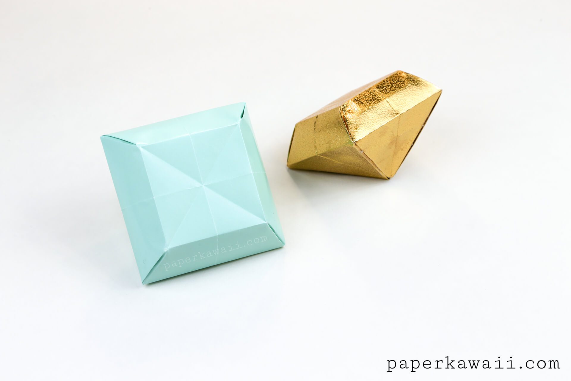 Origami Paper Crystal Tutorial - Make 3D Gems! #DIY #papercrystal #origami