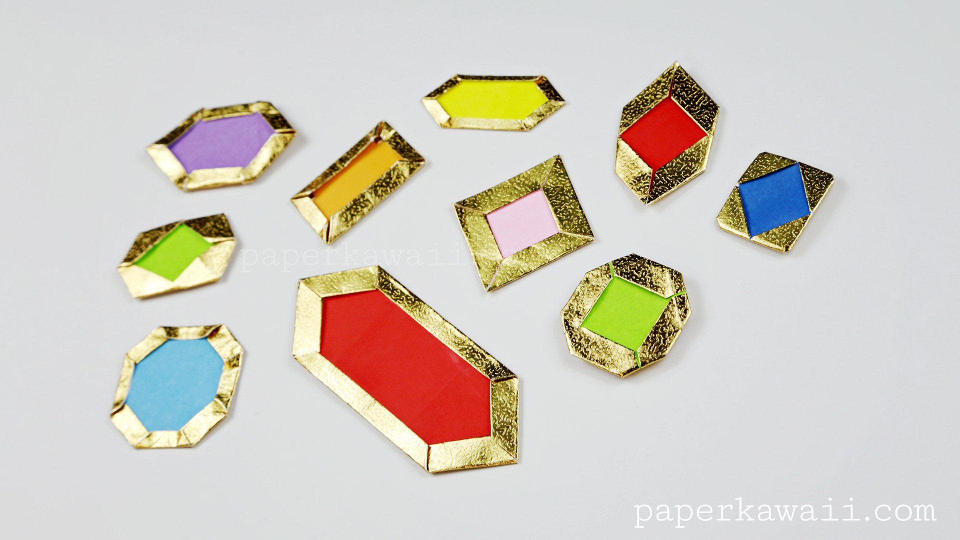 How to make Origami Jewels & Gemstones