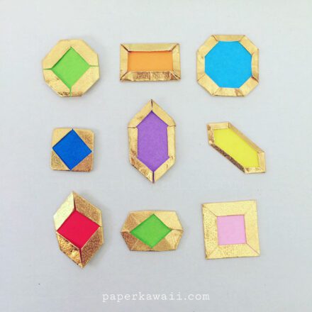 How to make Origami Jewels & Gemstones