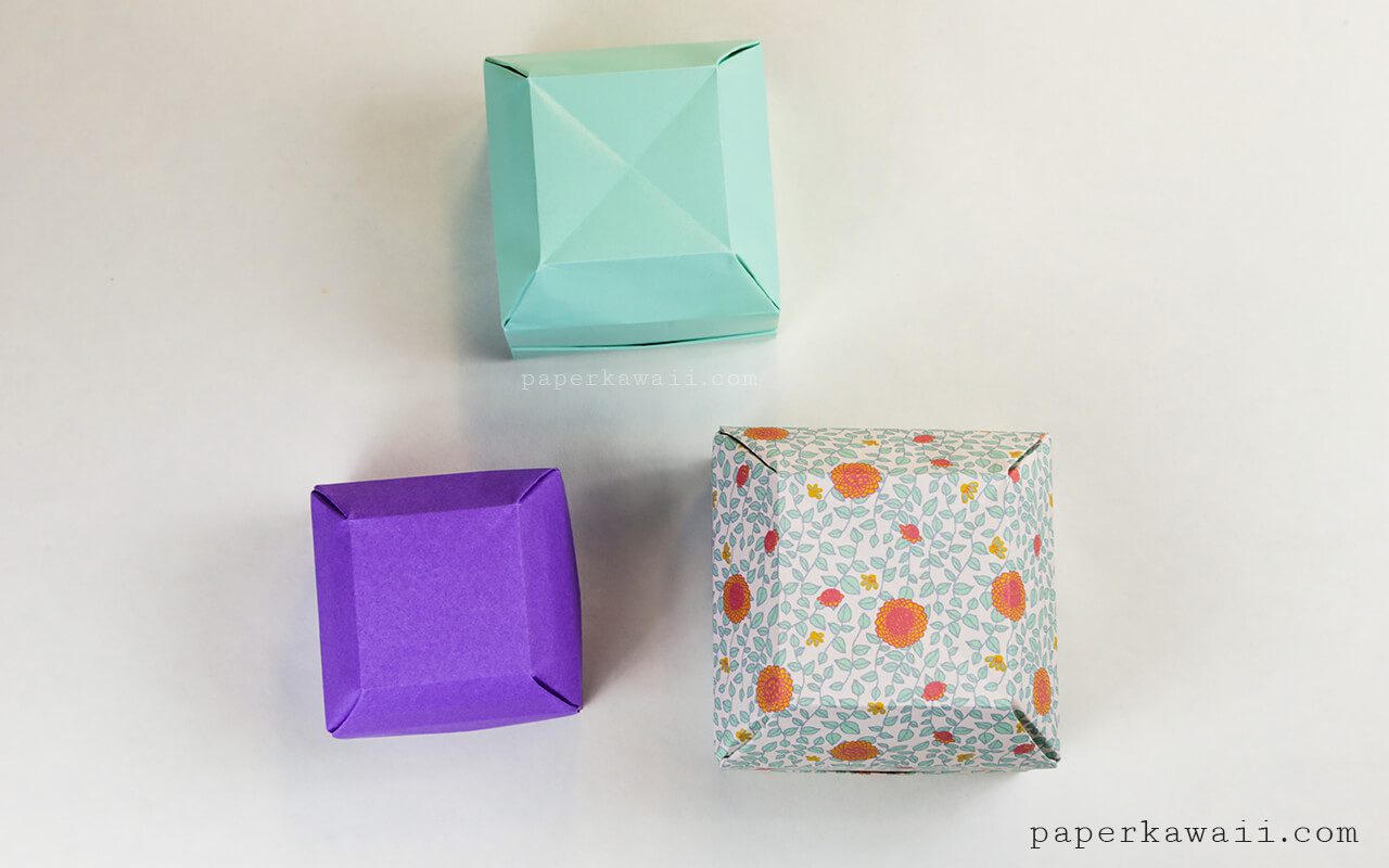 Origami Gem Gift Box Tutorial - pretty as a ring box!