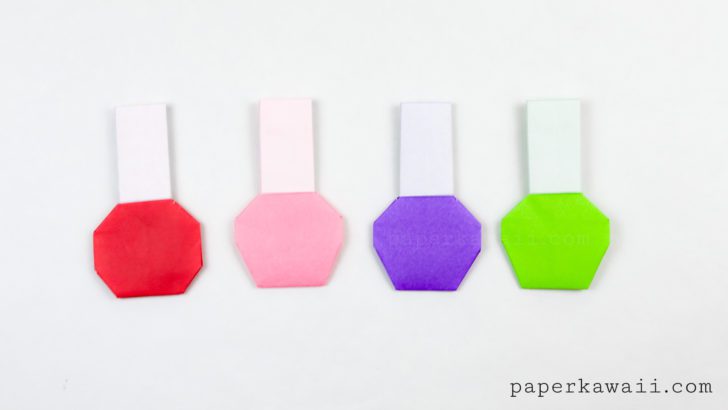 How to make an Origami Nail Polish Bottle!