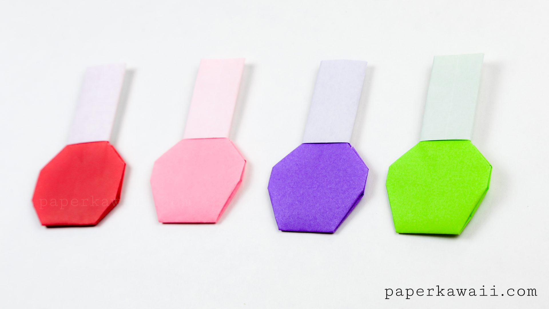 How to make an Origami Nail Polish Bottle!