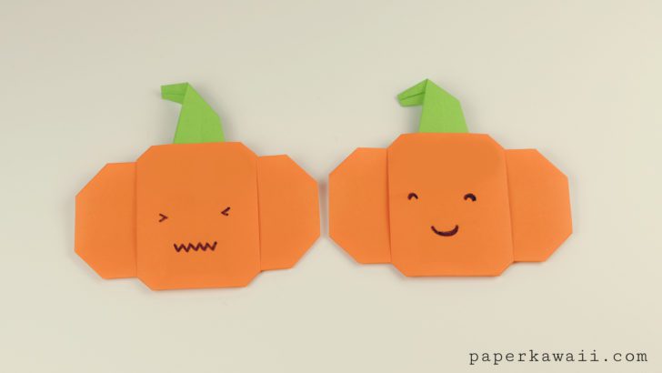 Easy Origami Pumpkin Tutorial For Halloween!