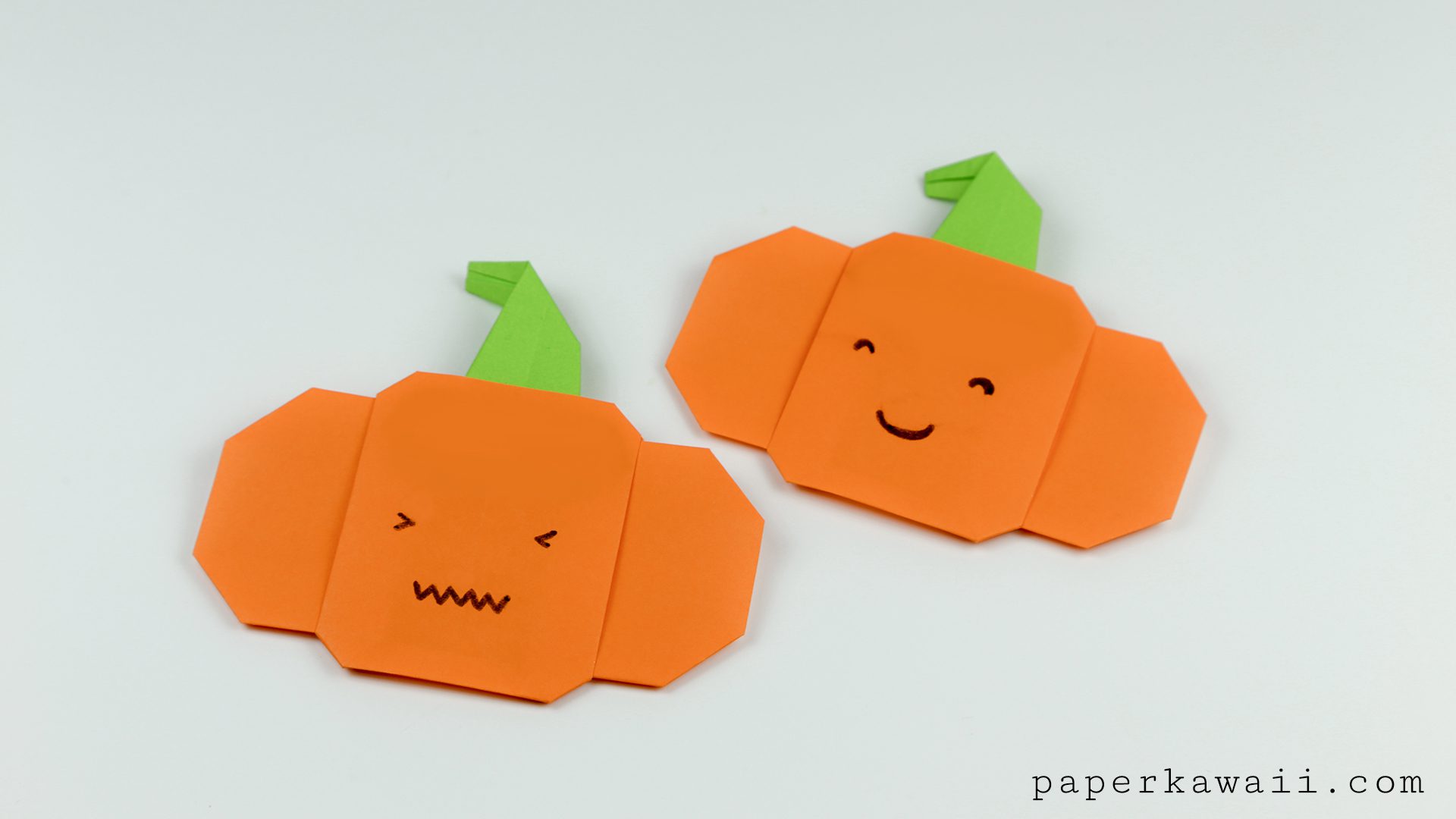 Easy Origami Pumpkin Tutorial For Halloween!