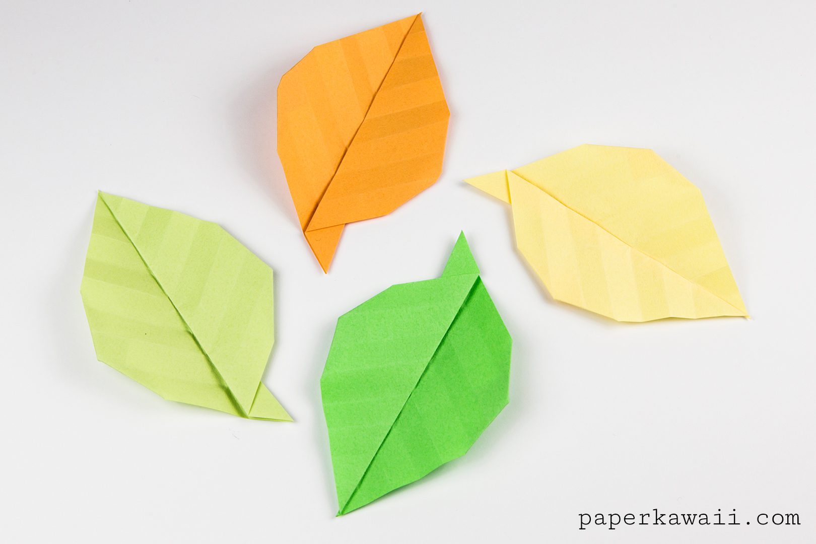 Simple Origami Leaf Instructions - Video Tutorial