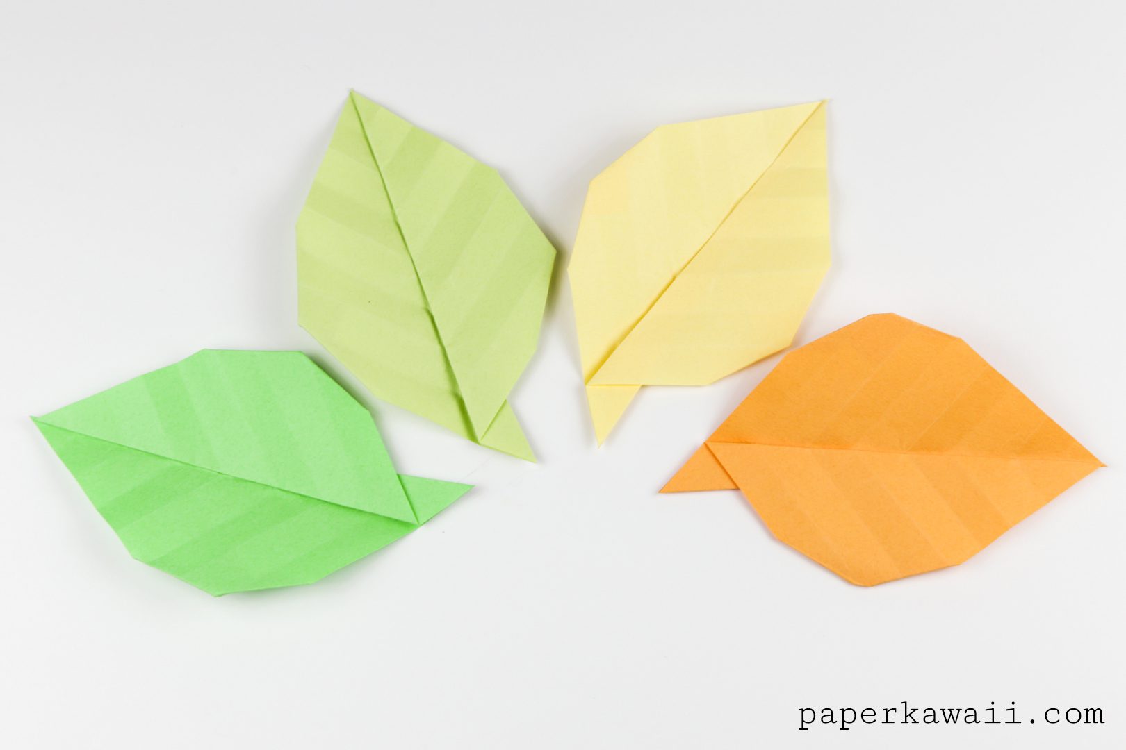 Simple Origami Leaf Instructions - Video Tutorial