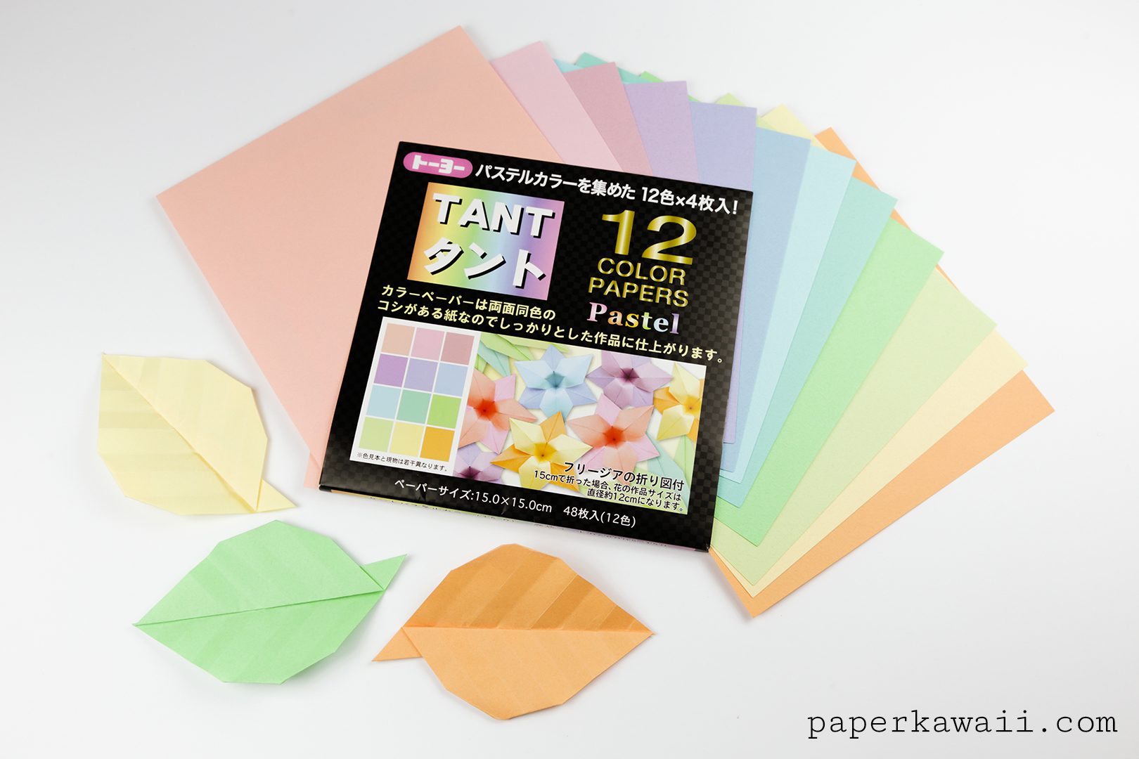Tant pastel origami paper pack