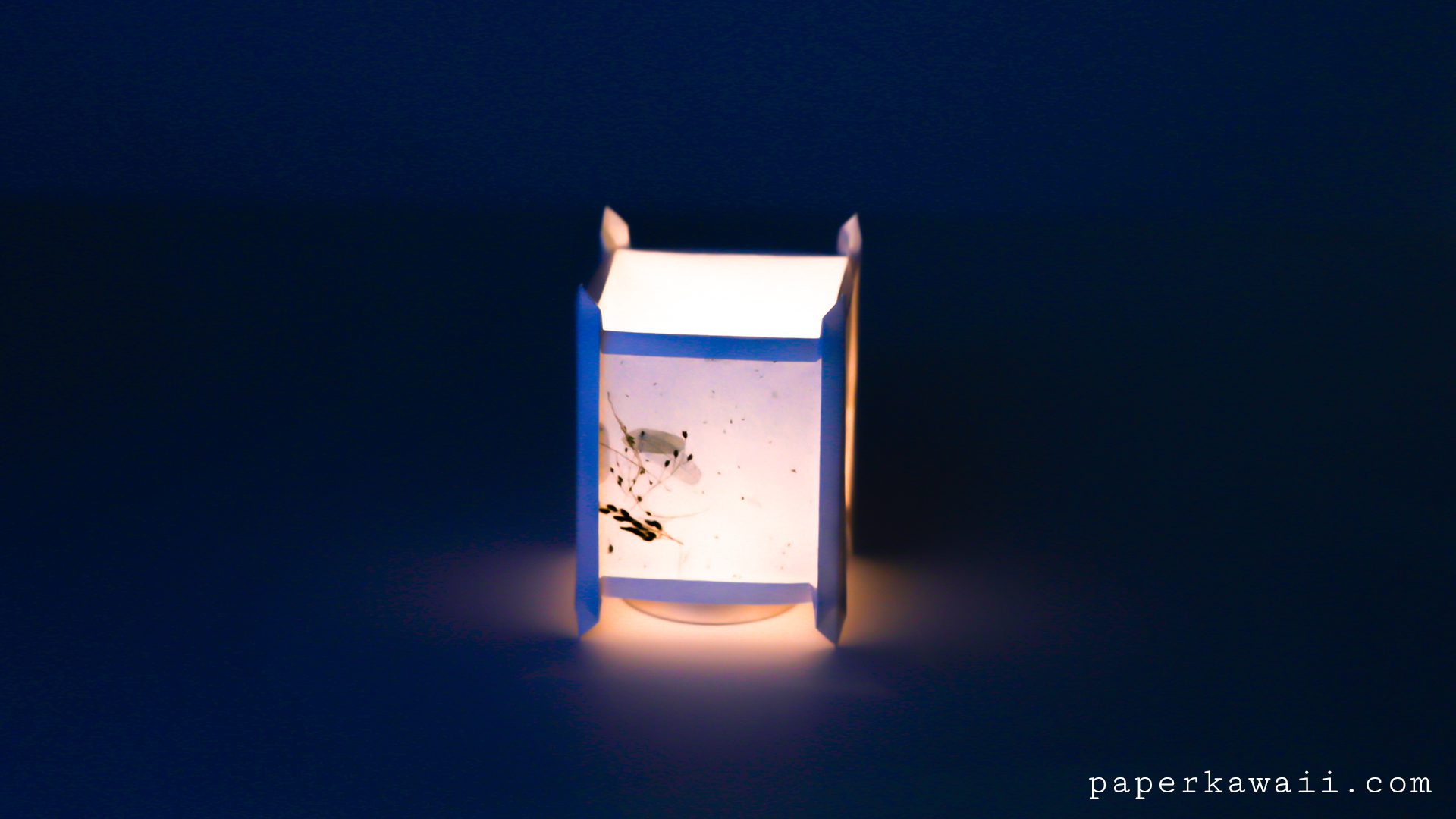 Origami Lantern Tutorial - Japanese Andon Lampshade