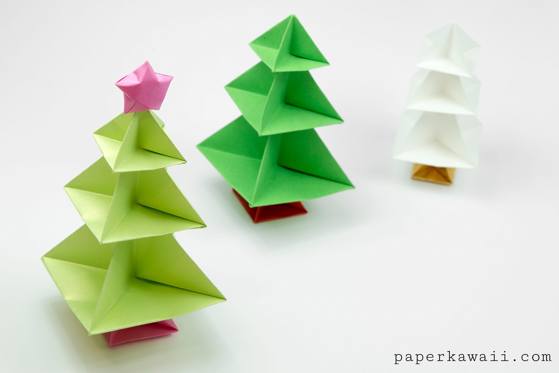 Origami Christmas Tree Tutorial