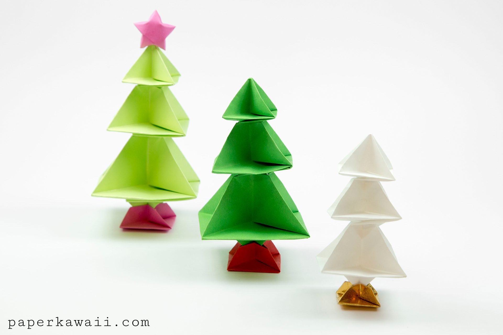 Origami Christmas Tree Tutorial