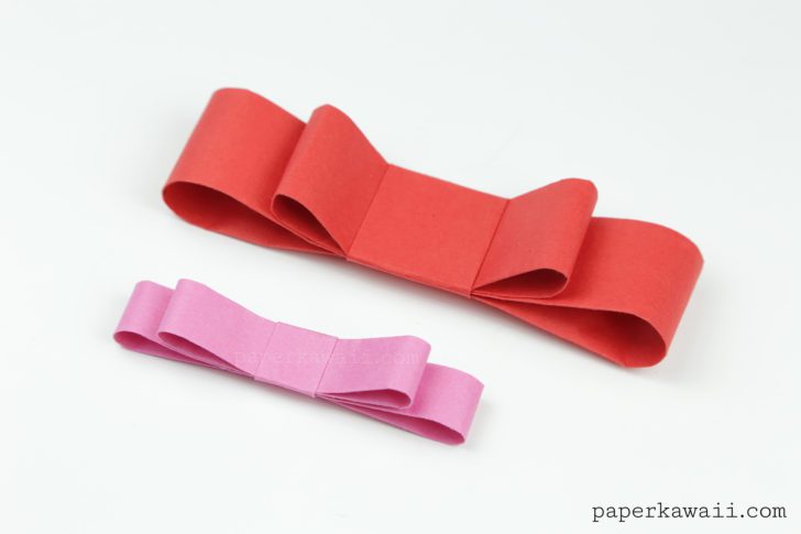 Origami Layered Bow Tutorial Paper Kawaii 02