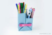 Origami Pencil Pot Tutorial