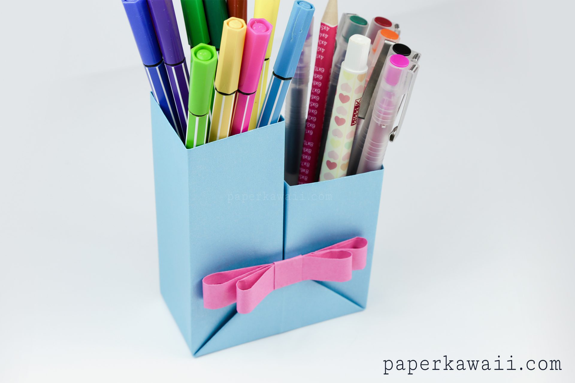 Origami Pencil Pot Tutorial