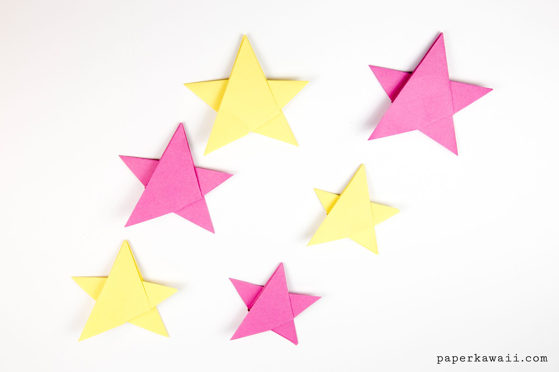 Simple Origami 5 Point Star Tutorial - 1 Sheet