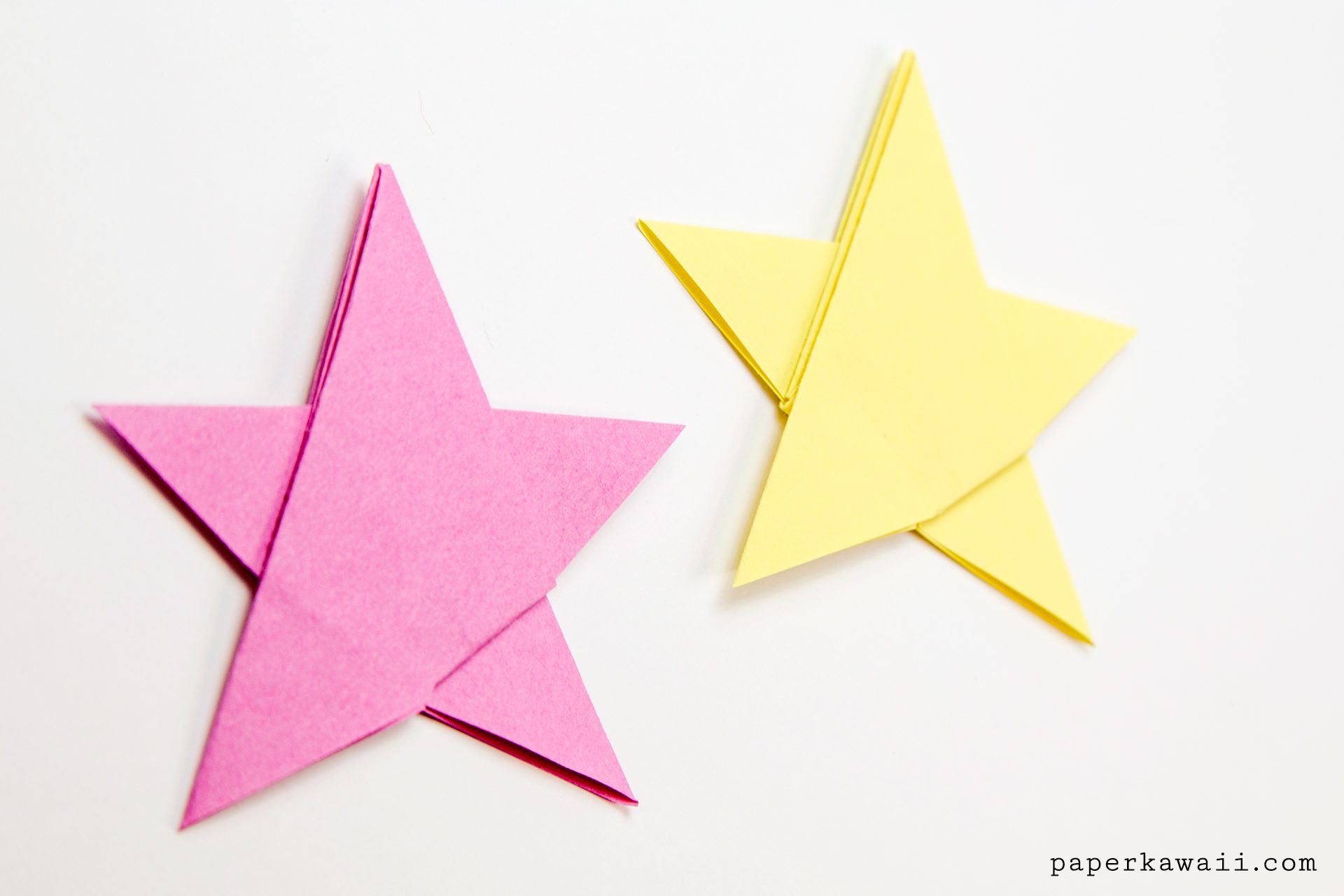 Simple Origami 5 Point Star Tutorial - 1 Sheet