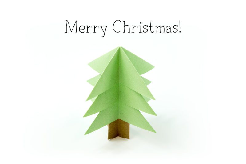 Easy Origami Christmas Tree Tutorial - Paper Kawaii