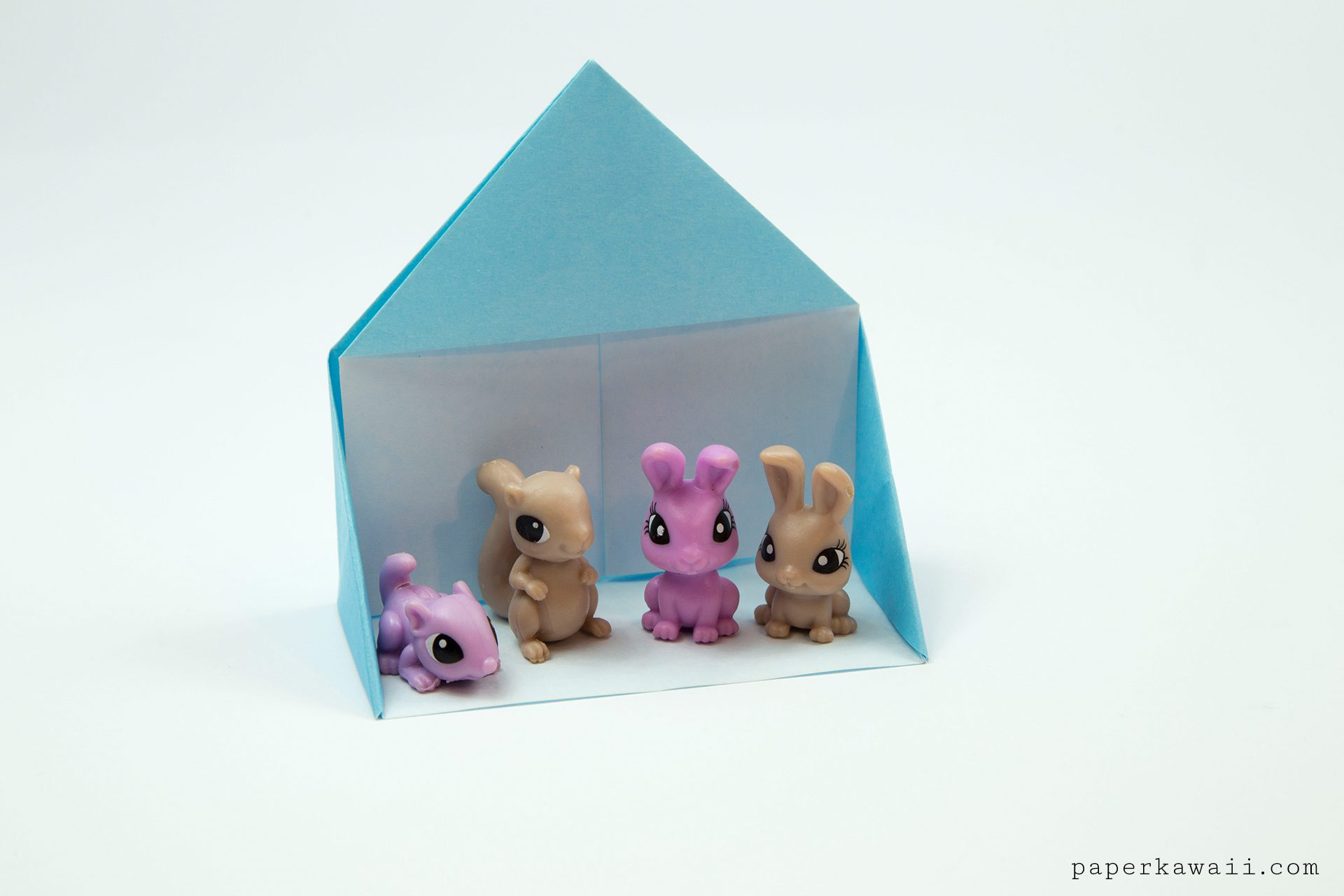 HOW TO MAKE SIMPLE PAPER DOLLHOUSE LITTLE BEAR'S HOUSE-DOLL HOUSE