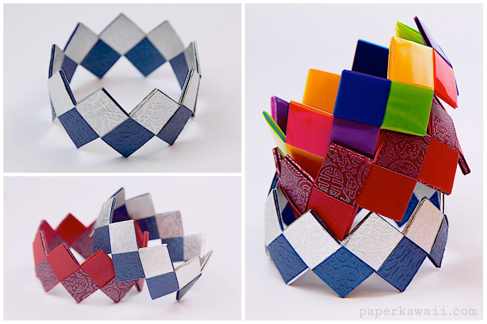 Modular Origami Bracelet Tutorial - Easy & Pretty!