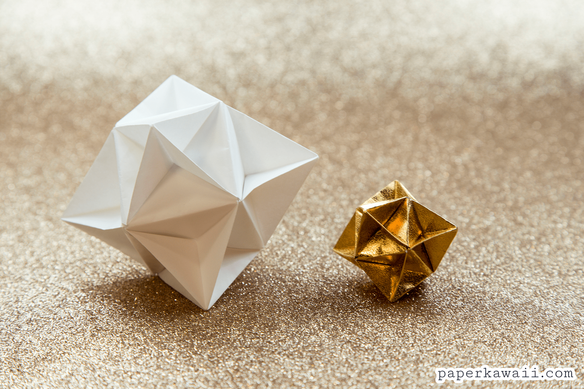 Origami Cube Star Christmas Decoration Tutorial