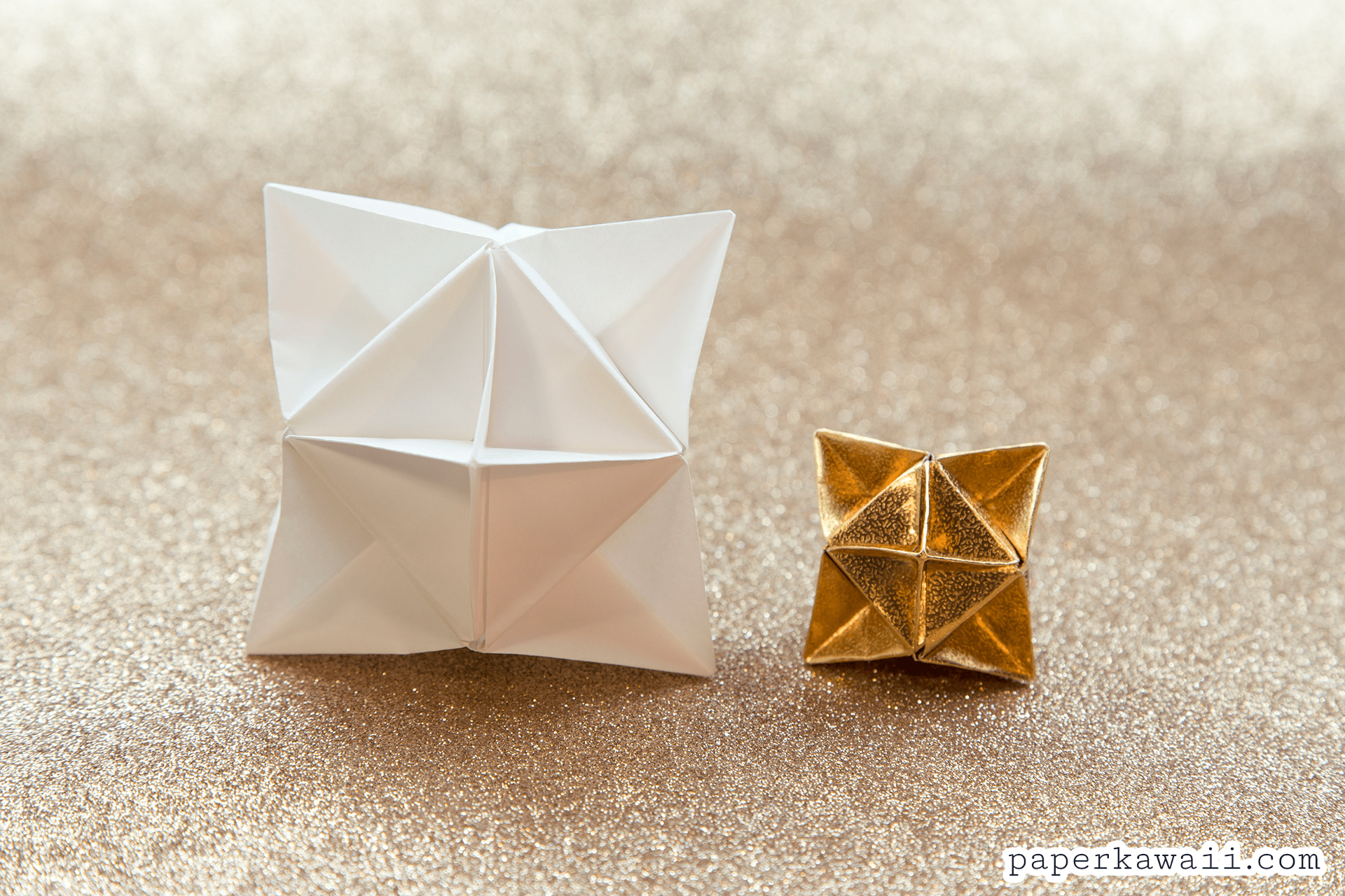 Origami Cube Star Christmas Decoration Tutorial