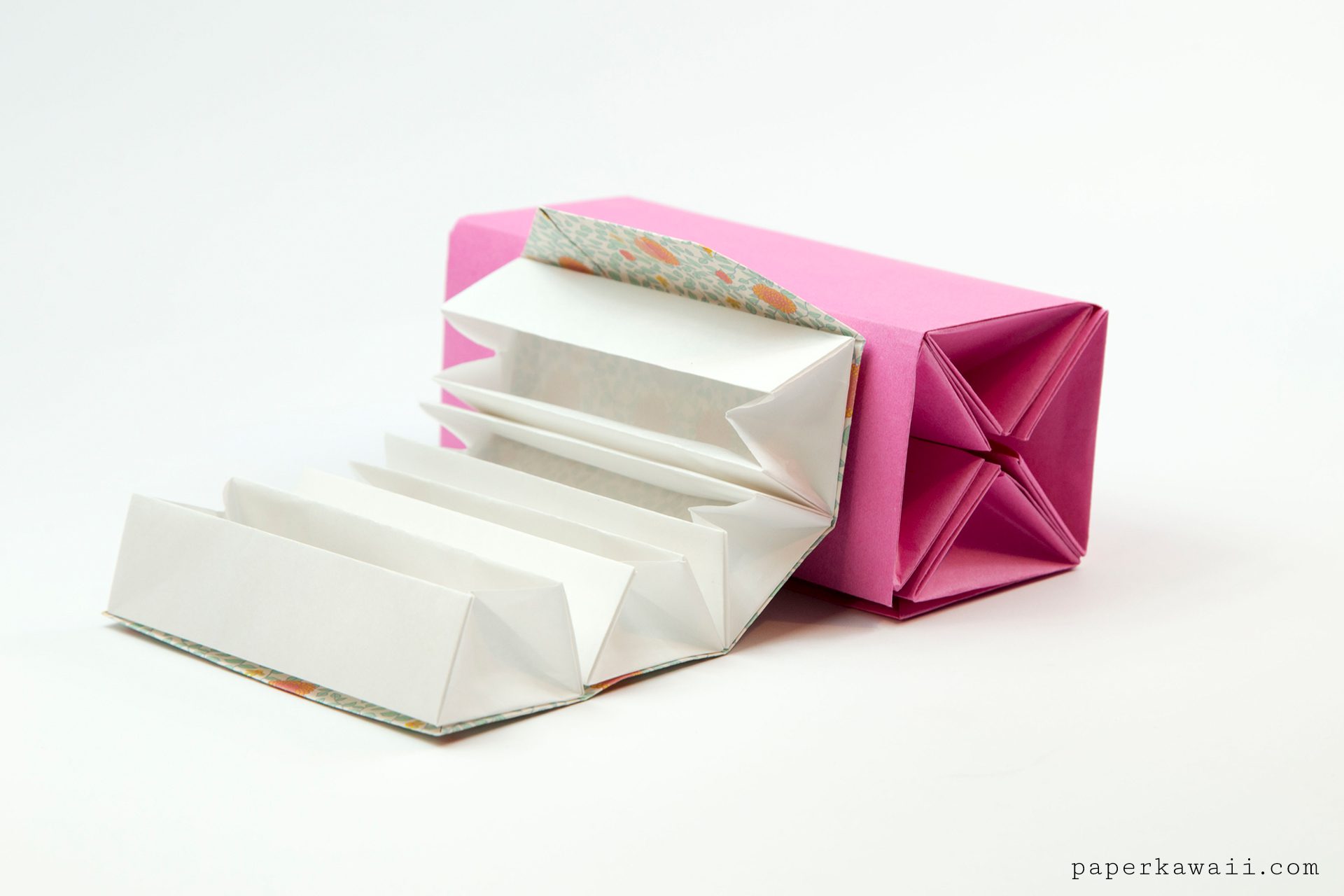 Origami Accordion Box Tutorial - DIY Roll Up Box