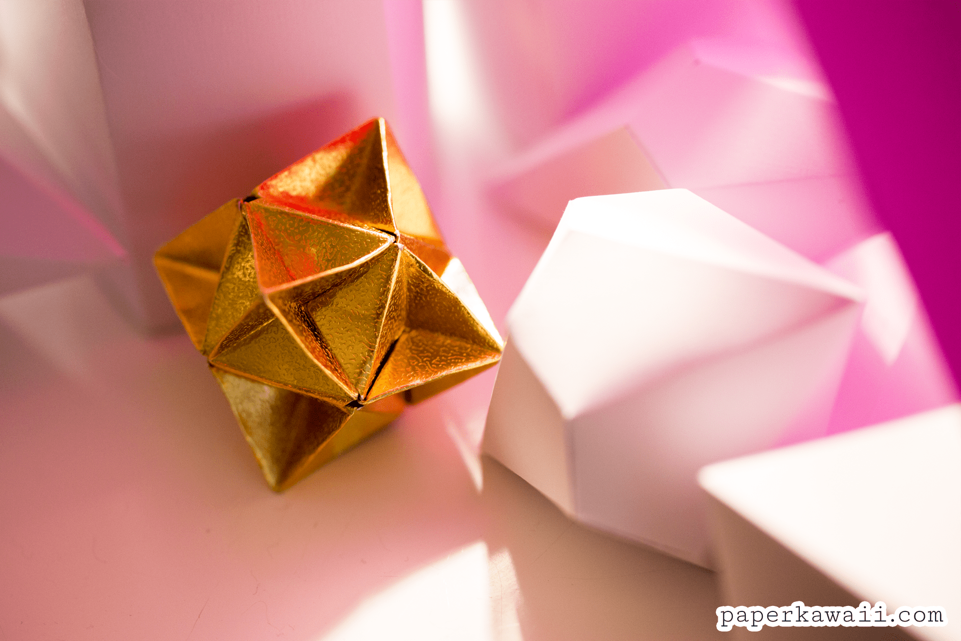 Origami Cube Star Christmas Decoration Tutorial