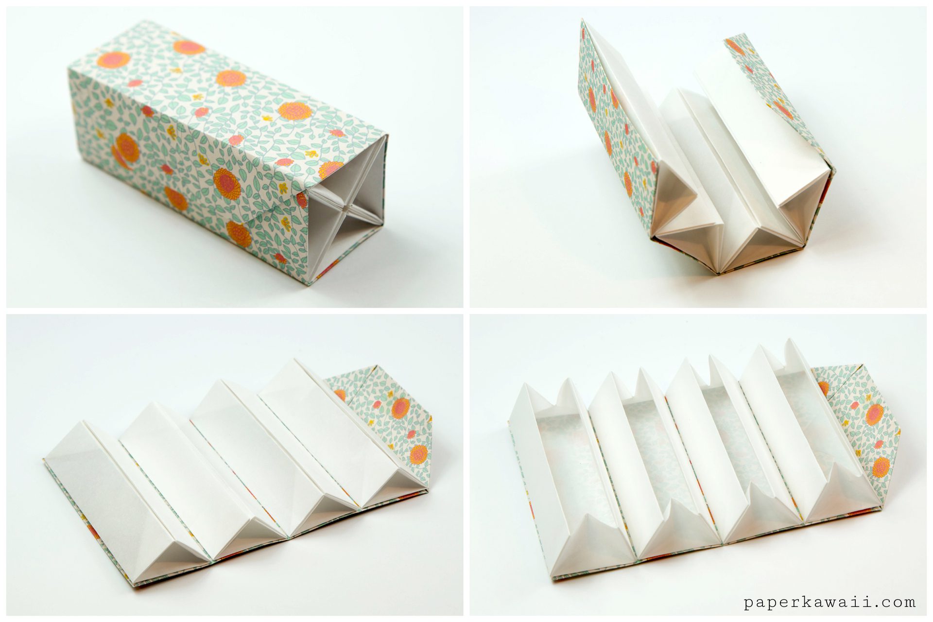 Origami Accordion Box Tutorial - DIY Roll Up Box