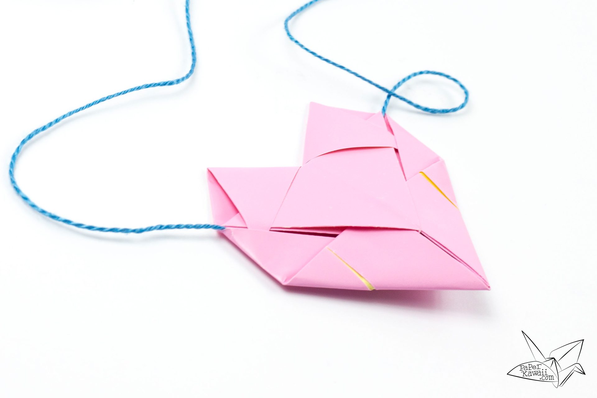 Origami Heart Necklace Tutorial - Heart Letterfold